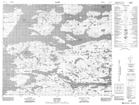 033G11 Lac Guyer Canadian topographic map, 1:50,000 scale