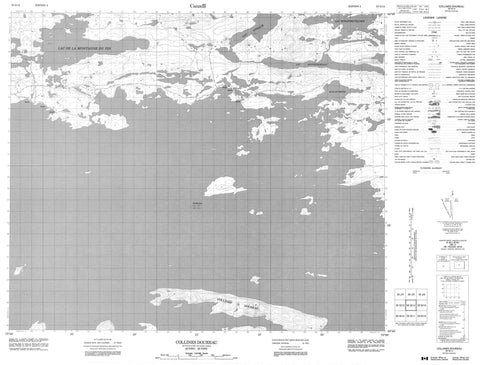 033G14 Collines Doureau Canadian topographic map, 1:50,000 scale