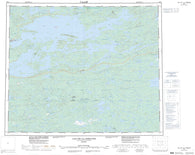 033G Lac De La Fregate Canadian topographic map, 1:250,000 scale