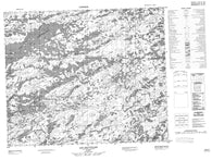 033H07 Lac Sauvolles Canadian topographic map, 1:50,000 scale