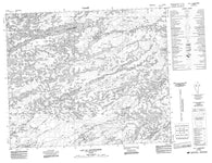 033H08 Lac La Savonniere Canadian topographic map, 1:50,000 scale