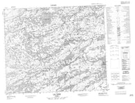 033H09 Lac Thier Canadian topographic map, 1:50,000 scale