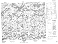 033H10 Lac Orsigny Canadian topographic map, 1:50,000 scale