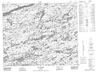 033H12 Lac Nochet Canadian topographic map, 1:50,000 scale