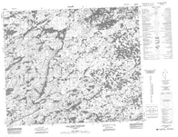 033H16 Collines Pontard Canadian topographic map, 1:50,000 scale