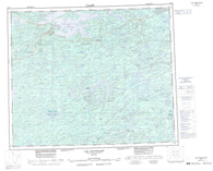 033H Lac Sauvolles Canadian topographic map, 1:250,000 scale