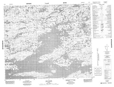 033I03 Lac Fillye Canadian topographic map, 1:50,000 scale