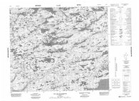 033I04 Lac De Salleneuve Canadian topographic map, 1:50,000 scale