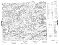 033I06 Lac Billet Canadian topographic map, 1:50,000 scale