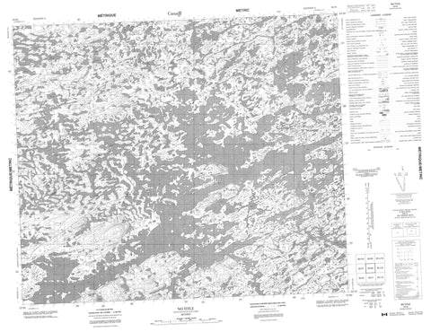 033I08  Canadian topographic map, 1:50,000 scale