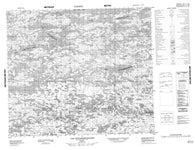 033I14 Lac Nutamawananis Canadian topographic map, 1:50,000 scale