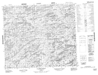 033I16 Lac Bellamant Canadian topographic map, 1:50,000 scale