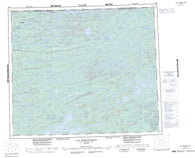 033I Lac Mistanukaw Canadian topographic map, 1:250,000 scale