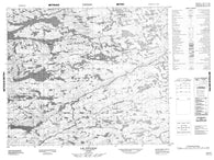 033J01 Lac Foulhiac Canadian topographic map, 1:50,000 scale