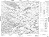 033J04 Lac Nougueres Canadian topographic map, 1:50,000 scale
