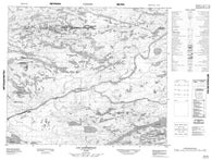 033J05 Lac Goffreteau Canadian topographic map, 1:50,000 scale