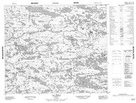 033J09 Lac Simiot Canadian topographic map, 1:50,000 scale