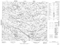 033J12 Lac Frerot Canadian topographic map, 1:50,000 scale