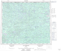 033J Lac Kinglet Canadian topographic map, 1:250,000 scale
