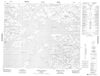 033K01 Ruisseau Barneuf Canadian topographic map, 1:50,000 scale