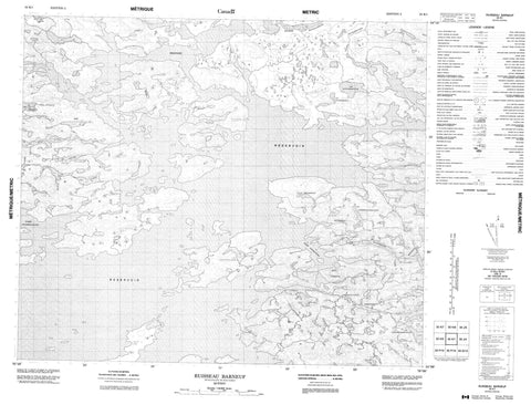 033K01 Ruisseau Barneuf Canadian topographic map, 1:50,000 scale