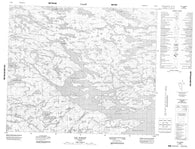 033K02 Lac Nudant Canadian topographic map, 1:50,000 scale