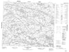 033K03 Lac Pamigamachi Canadian topographic map, 1:50,000 scale