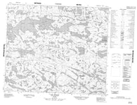 033K05 Lac Julian Canadian topographic map, 1:50,000 scale