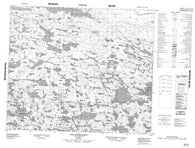 033K06 Lac Awahagats Canadian topographic map, 1:50,000 scale