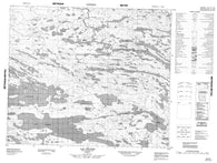 033K07 Lac Craven Canadian topographic map, 1:50,000 scale