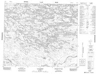 033K08 Lac Barrois Canadian topographic map, 1:50,000 scale