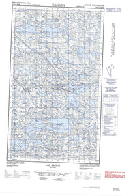 033K14W Lac Amyot Canadian topographic map, 1:50,000 scale