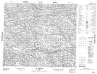 033K16 Lac Bondesir Canadian topographic map, 1:50,000 scale