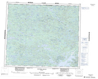 033K Riviere Denys Canadian topographic map, 1:250,000 scale