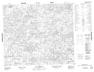 033L11 Lac Ominuk Canadian topographic map, 1:50,000 scale