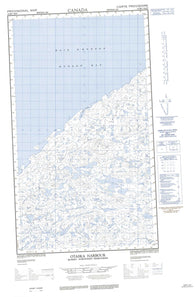 033M01E Otaska Harbour Canadian topographic map, 1:50,000 scale