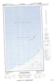 033M01W Otaska Harbour Canadian topographic map, 1:50,000 scale