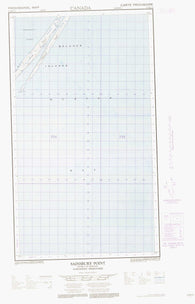 033M11E Sainsbury Point Canadian topographic map, 1:50,000 scale