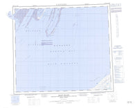 033M Snape Island Canadian topographic map, 1:250,000 scale