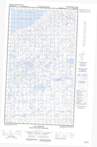 033N04W Lac Benoit Canadian topographic map, 1:50,000 scale