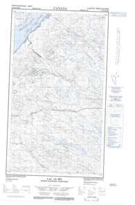 033N06W Lac Le Bel Canadian topographic map, 1:50,000 scale