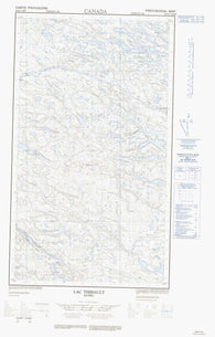 033N07E Lac Thibault Canadian topographic map, 1:50,000 scale