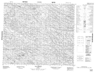 033N08 Lac Perotin Canadian topographic map, 1:50,000 scale