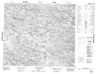 033N09 Lac De Gannes Canadian topographic map, 1:50,000 scale