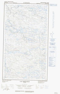 033N10E Lac Robitaille Canadian topographic map, 1:50,000 scale