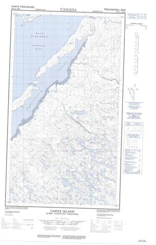 033N11E Castle Island Canadian topographic map, 1:50,000 scale