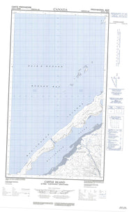 033N11W Castle Island Canadian topographic map, 1:50,000 scale