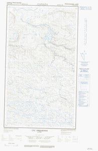 033N15E Lac Desjardins Canadian topographic map, 1:50,000 scale