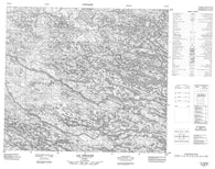 033N16 Lac Tregnier Canadian topographic map, 1:50,000 scale