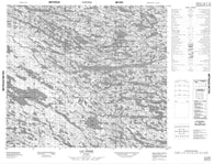 033O11 Lac Derme Canadian topographic map, 1:50,000 scale